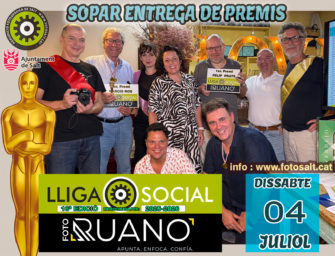 Sopar entrega de premis Lliga Social 2025-26